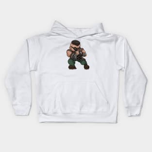 Barret Wallace Chibi Final Fantasy 7 Kids Hoodie